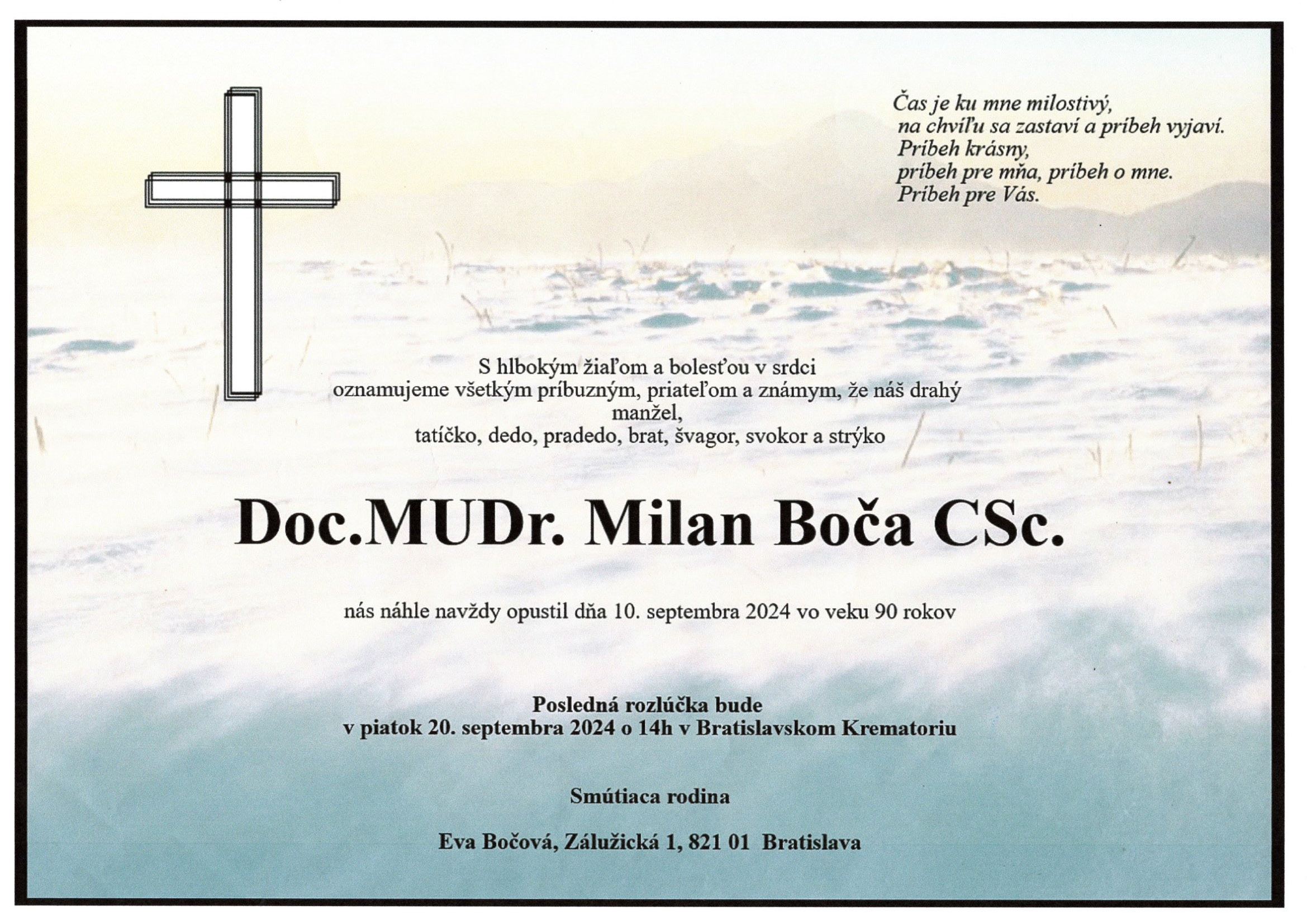Doc. MUDr. Milan Boča, CSc